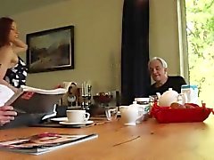 Old man teen blowjob first time Minnie Manga eats breakfast