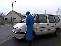 French brunette police officer