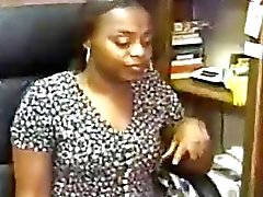 Ebony Secretary Tyra Butts Sucks...